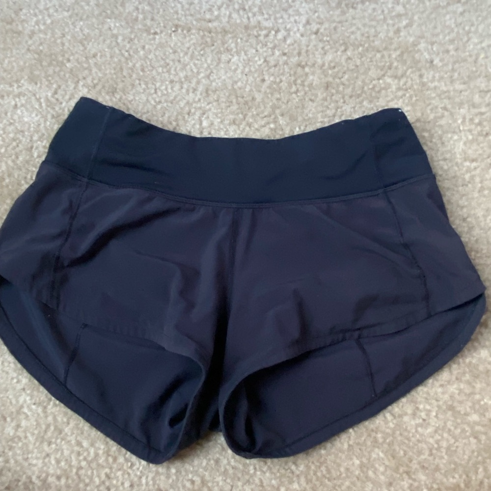 Lululemon black speed ups, size 0 2.5 low rise.